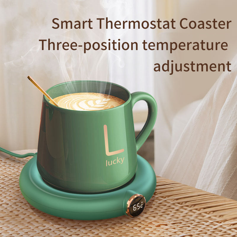 Smart Heating Coaster USB Desktop Warm Coaster 55 Degree Touch Thermostatic Coaster Coffee Insulation Pad