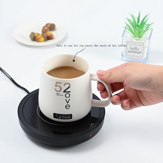 Electric Heating Coaster 3 Gear Temperature Adjust Thermal Coaster 80 °C Constant Temperature Coffee Milk Heater