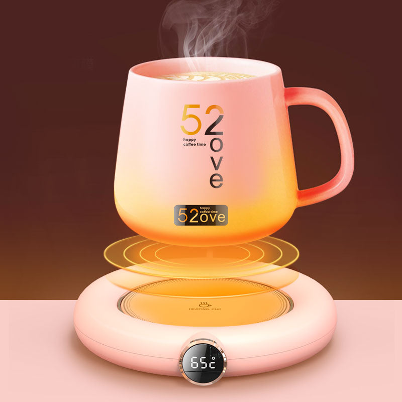 Smart Heating Coaster USB Desktop Warm Coaster 55 Degree Touch Thermostatic Coaster Coffee Insulation Pad